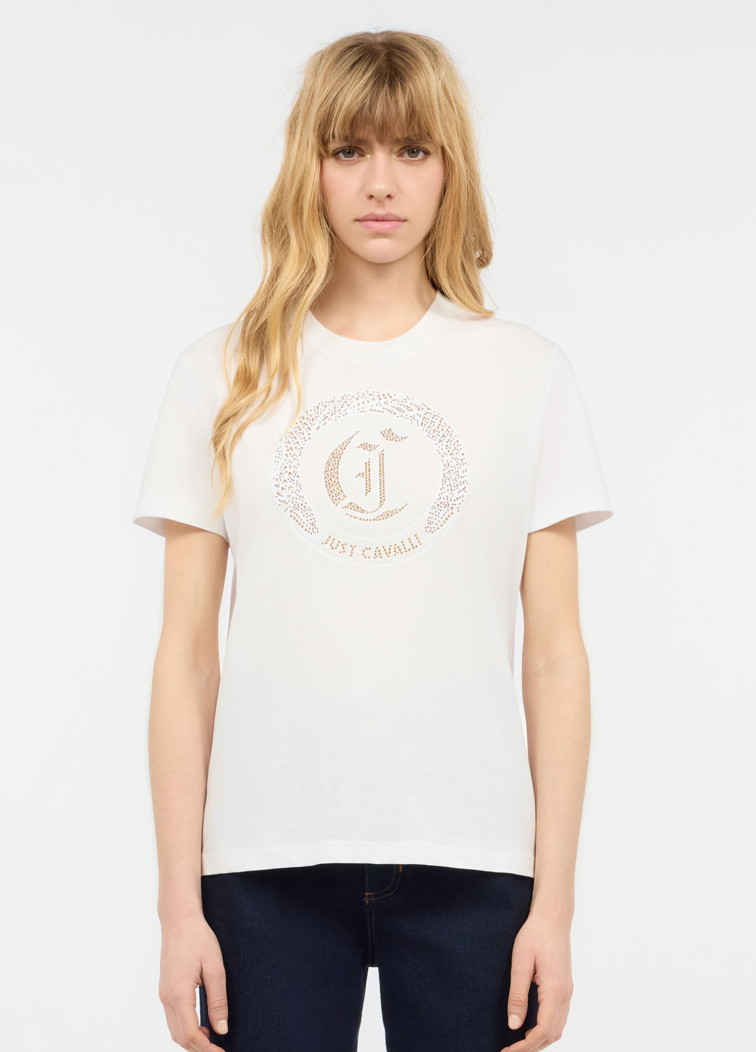 T-shirt JUST CAVALLI con borchie