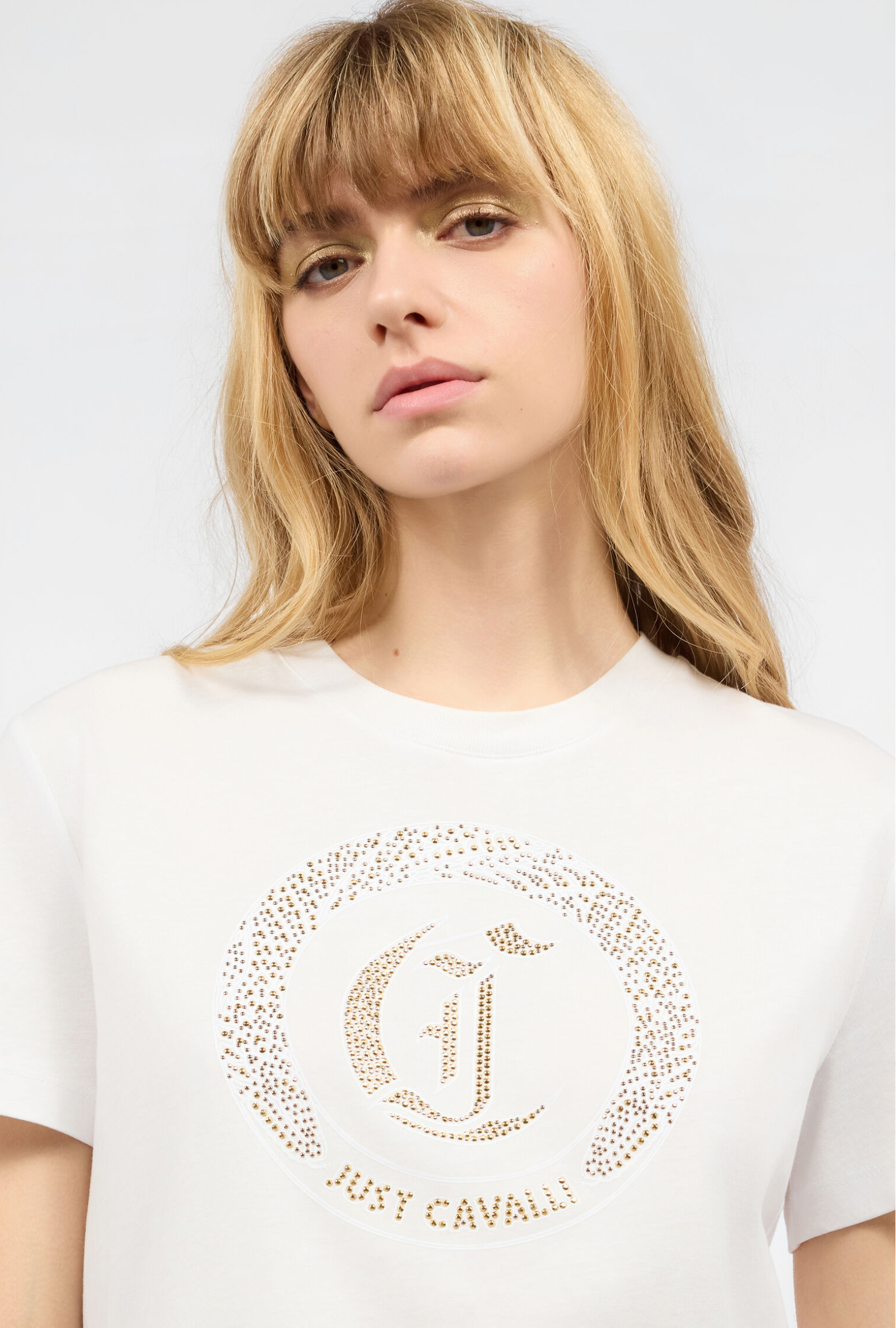 T-shirt JUST CAVALLI con borchie