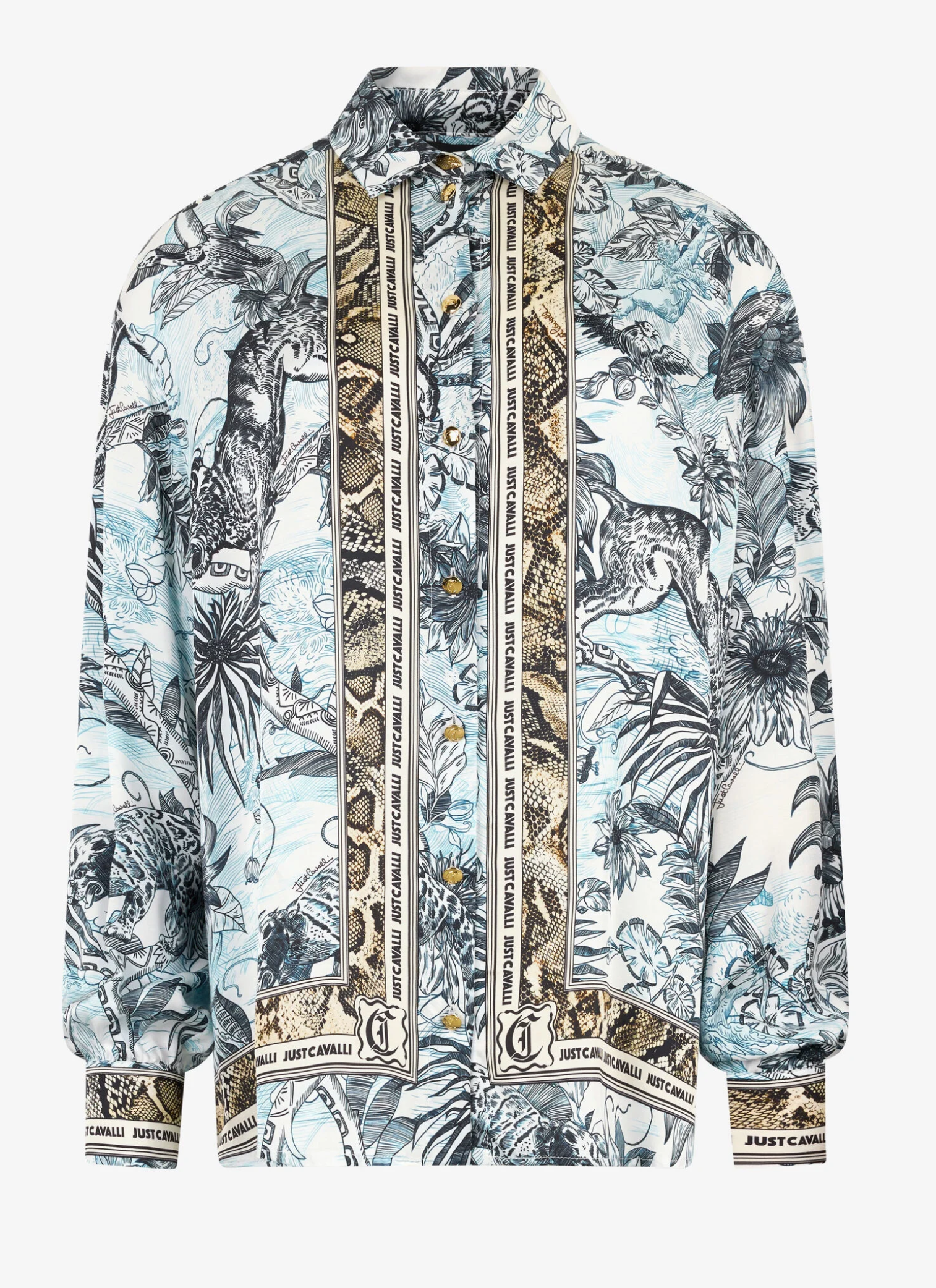 Camicia JUST CAVALLI Stampa Jungle E Python