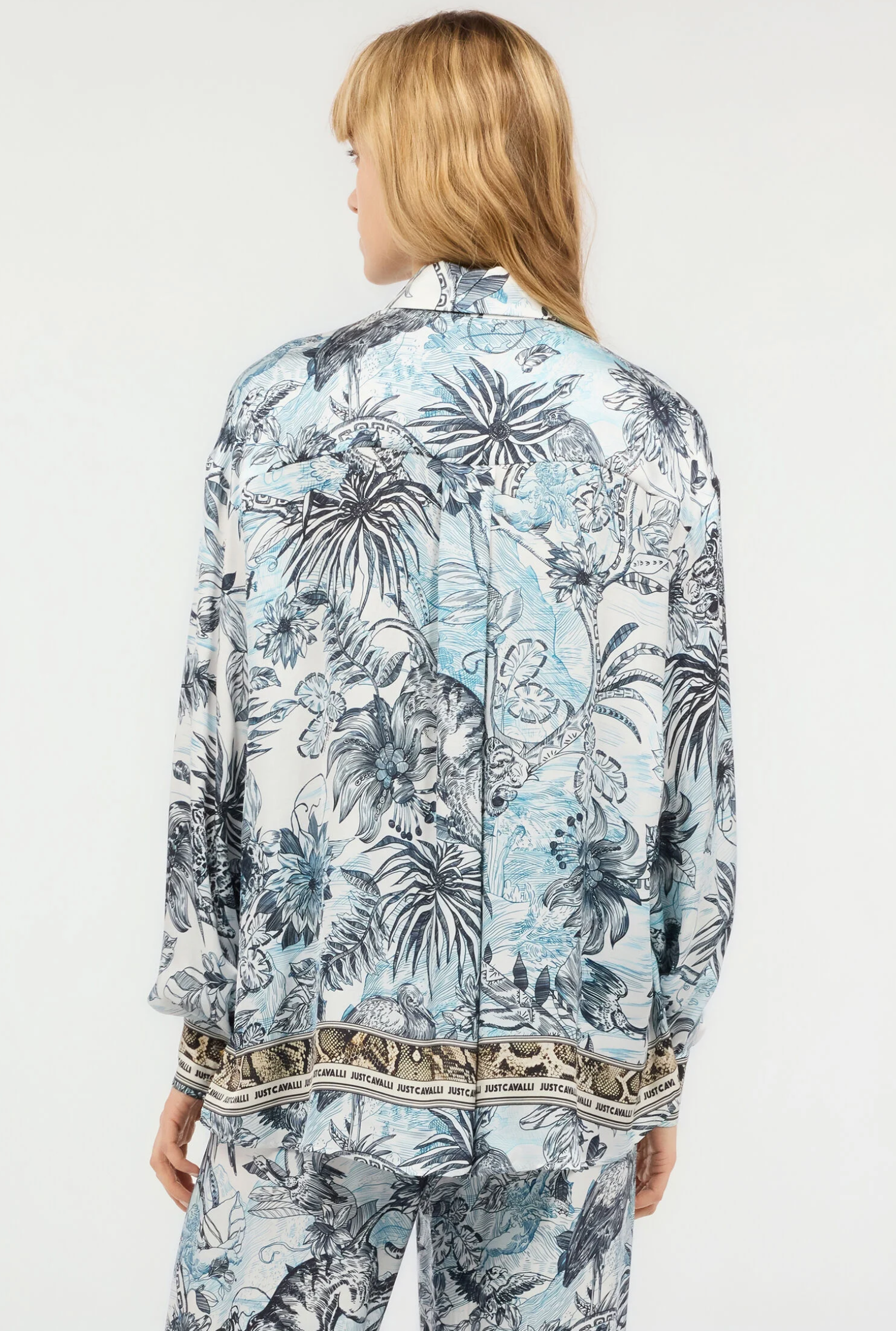 Camicia JUST CAVALLI Stampa Jungle E Python