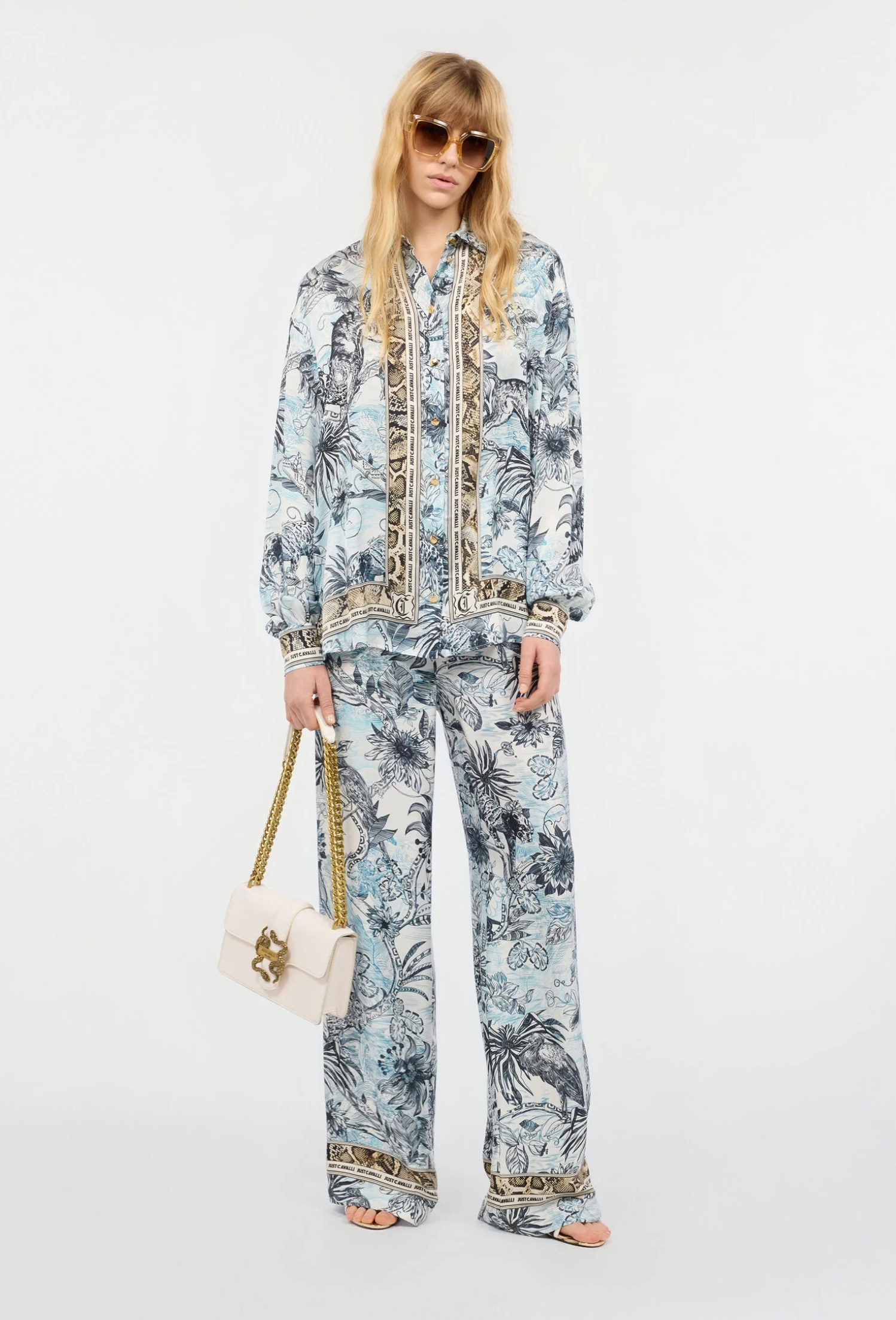 Camicia JUST CAVALLI Stampa Jungle E Python