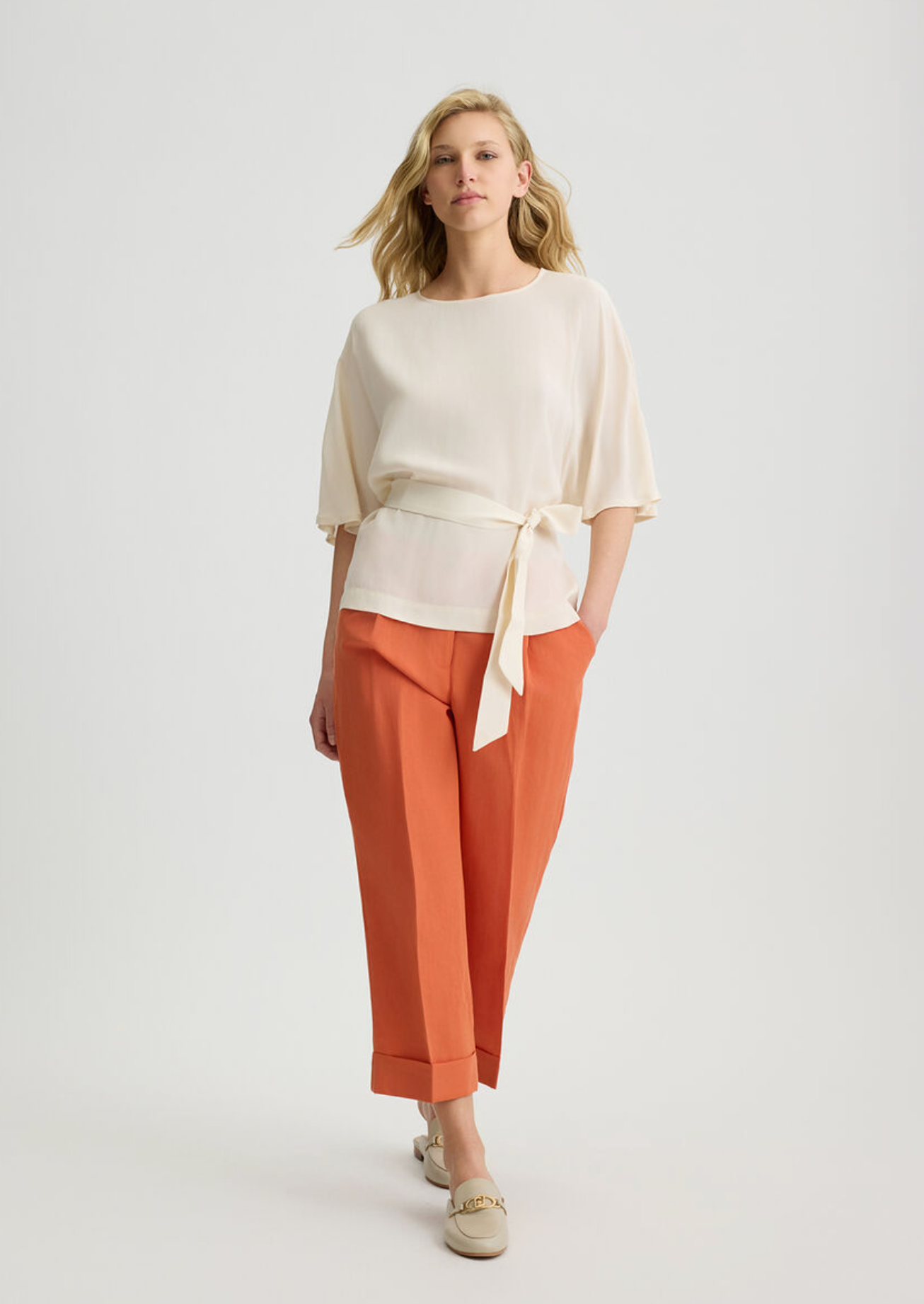 Blusa LIUJO in crêpe de chine