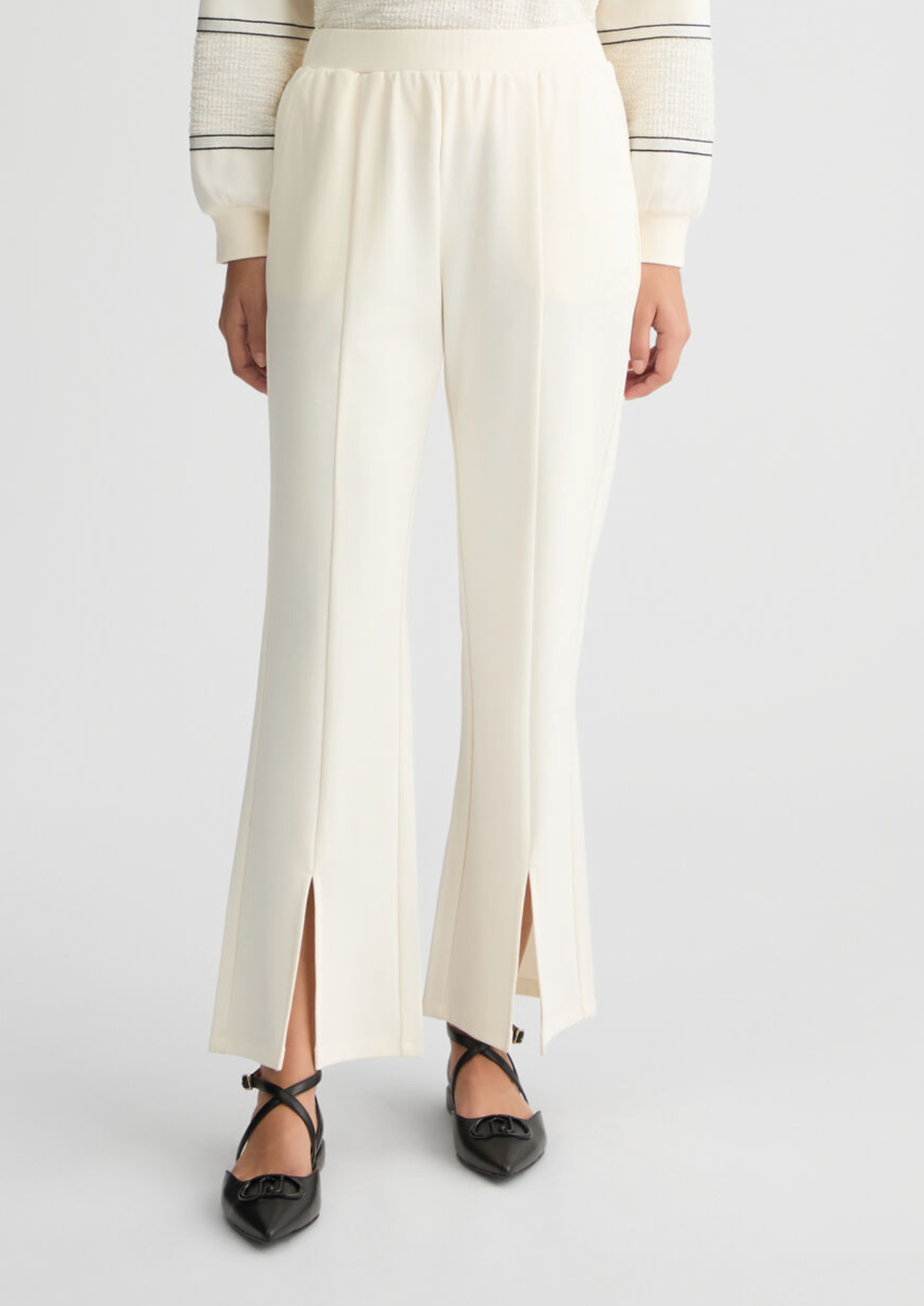 Pantaloni flare in jersey LIUJO