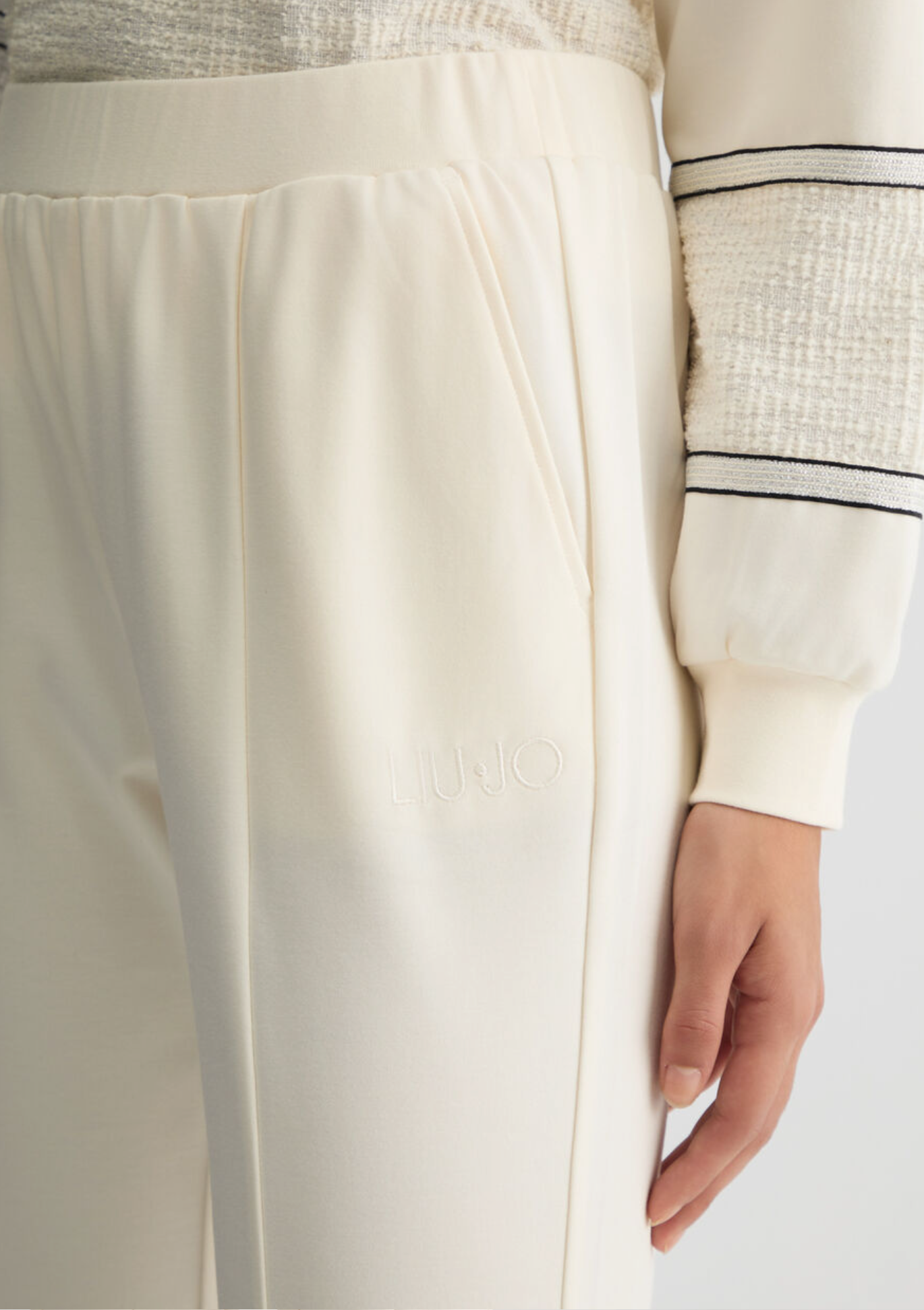 Pantaloni flare in jersey LIUJO