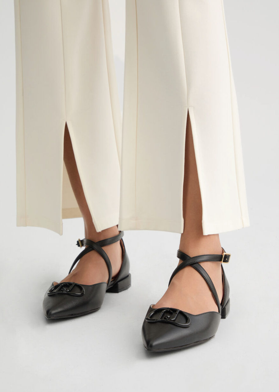 Pantaloni flare in jersey LIUJO