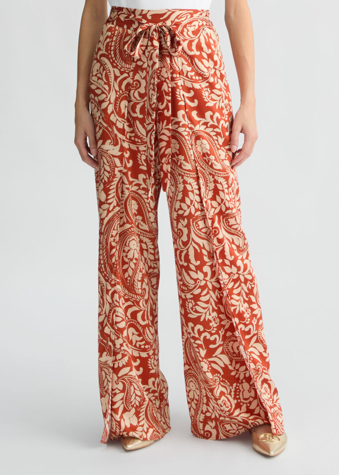 Pantaloni LIUJO in twill stampato