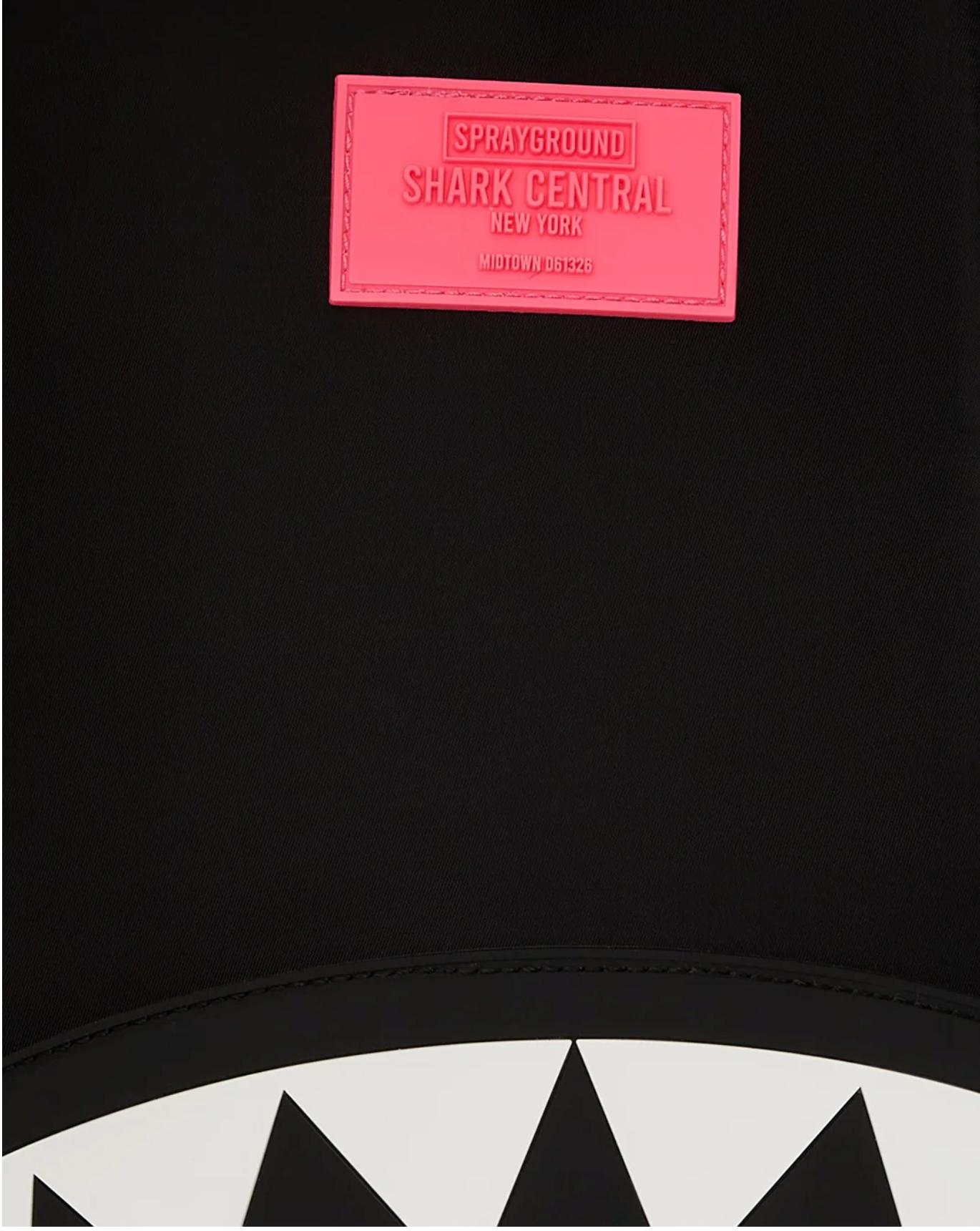 Zaino SPRAYGROUND SHARK CENTRAL NYLON BLACK PINK