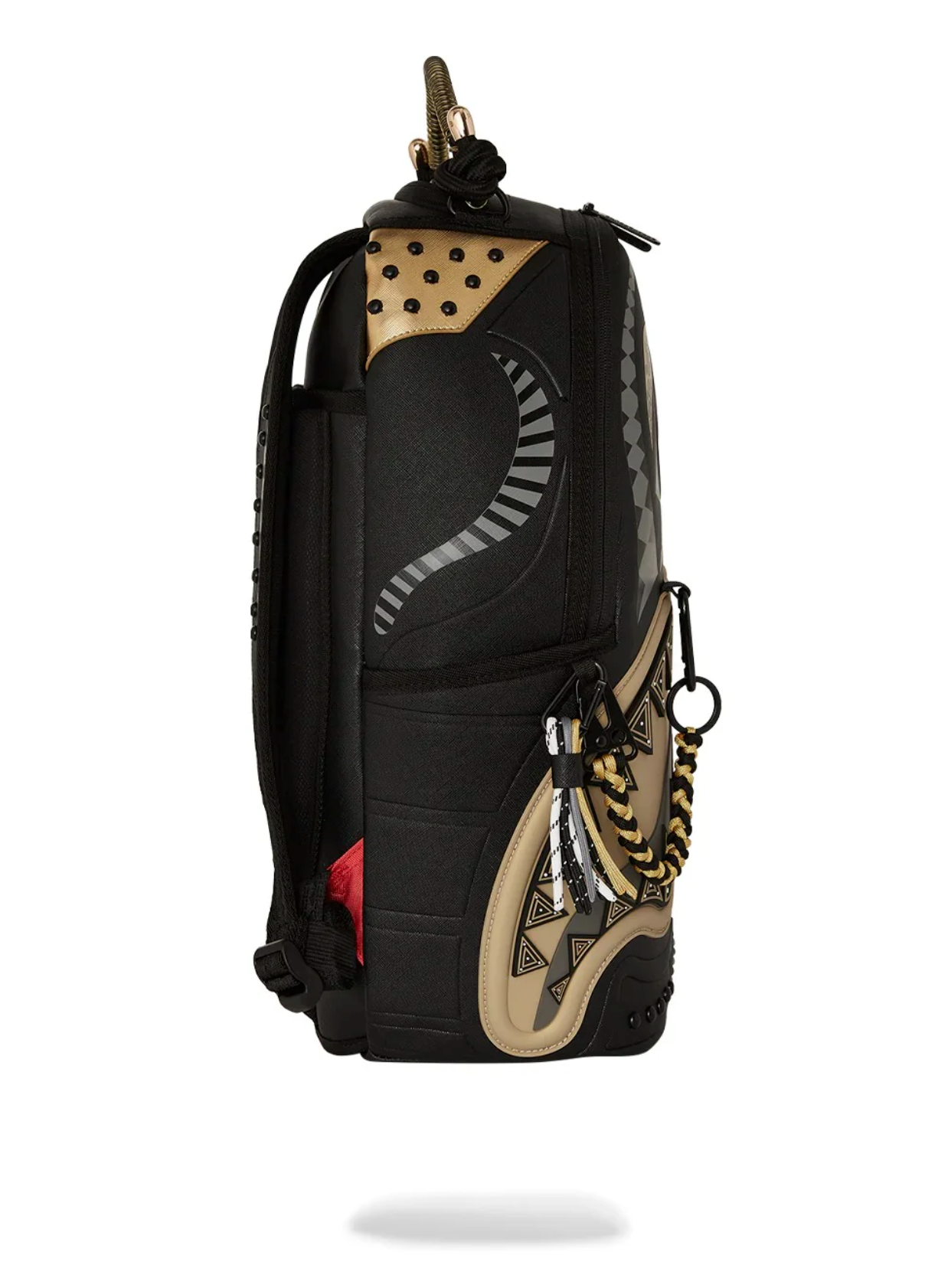 Zaino SPRAYGROUND AI WONDERLAND GOLD AND BLACK BACKPACK