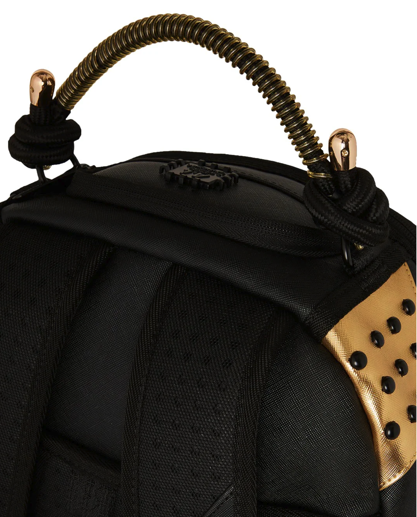 Zaino SPRAYGROUND AI WONDERLAND GOLD AND BLACK BACKPACK