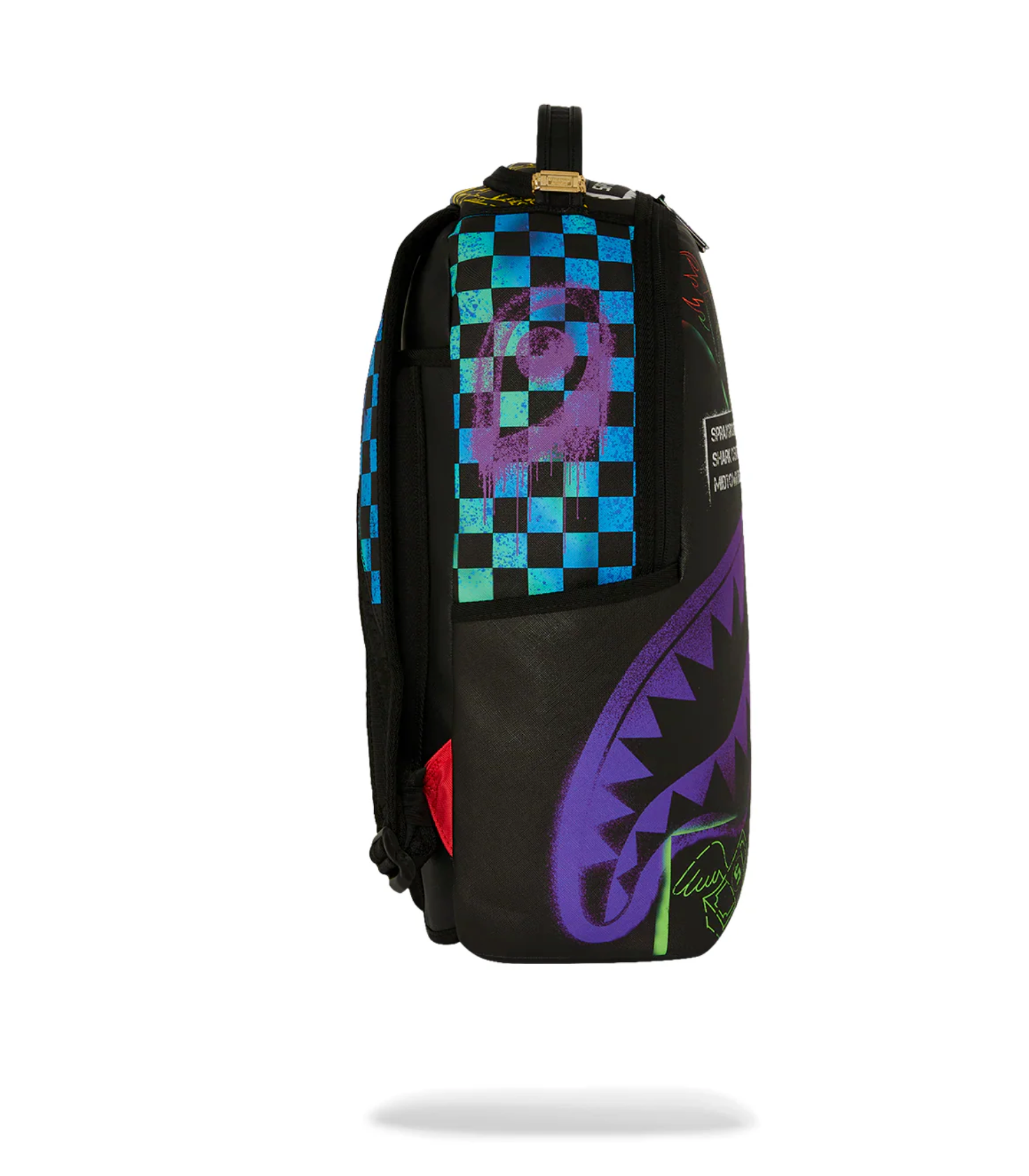 Zaino SPRAYGROUND SHARK CENTRAL STENCILS- BLACK DLXSV BACKPACK
