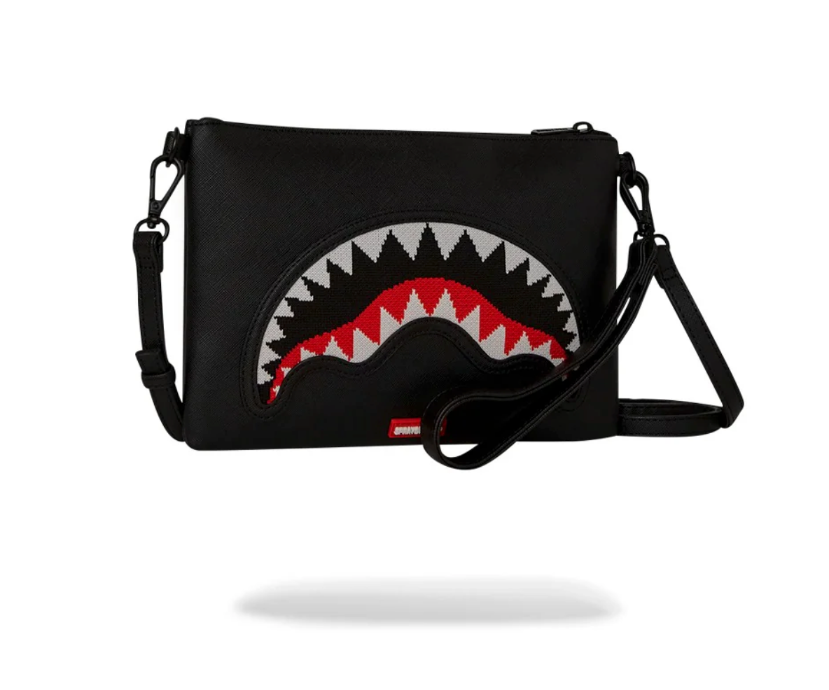 POCHETTE SPRAYGROUND FLY KNIT MOUTH CROSSOVER CLUTCH