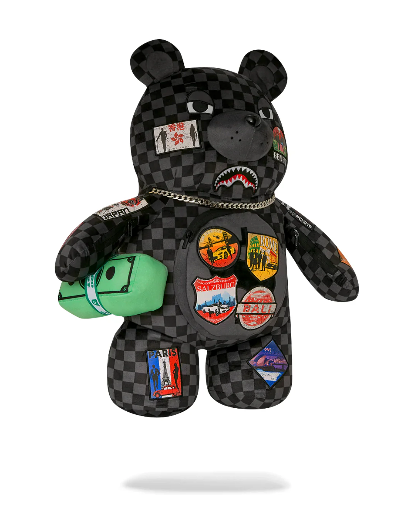 Zaino SPRAYGROUND GLOBAL MOGUL LOST TICKET MONEY BEAR