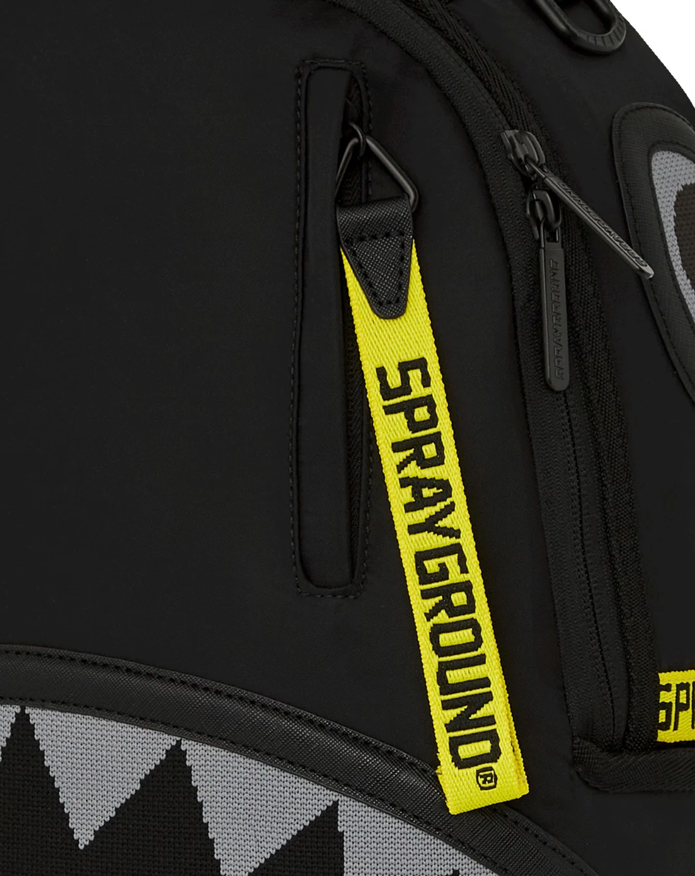 Zaino SPRAYGROUND SHARK CENTRAL YELLOW TAPE DLX SATIN BACKPACK