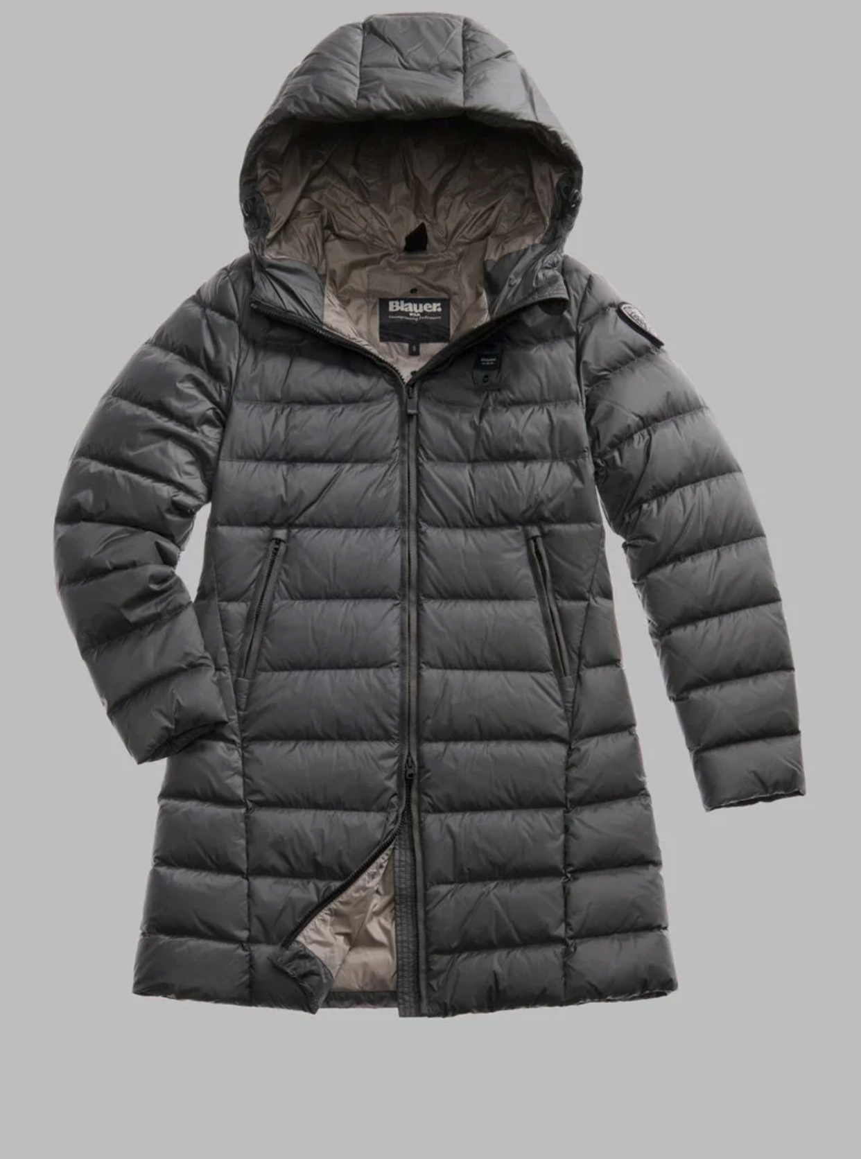 PIUMINO BLAUER USA LUNGO A RIGHE AGNES