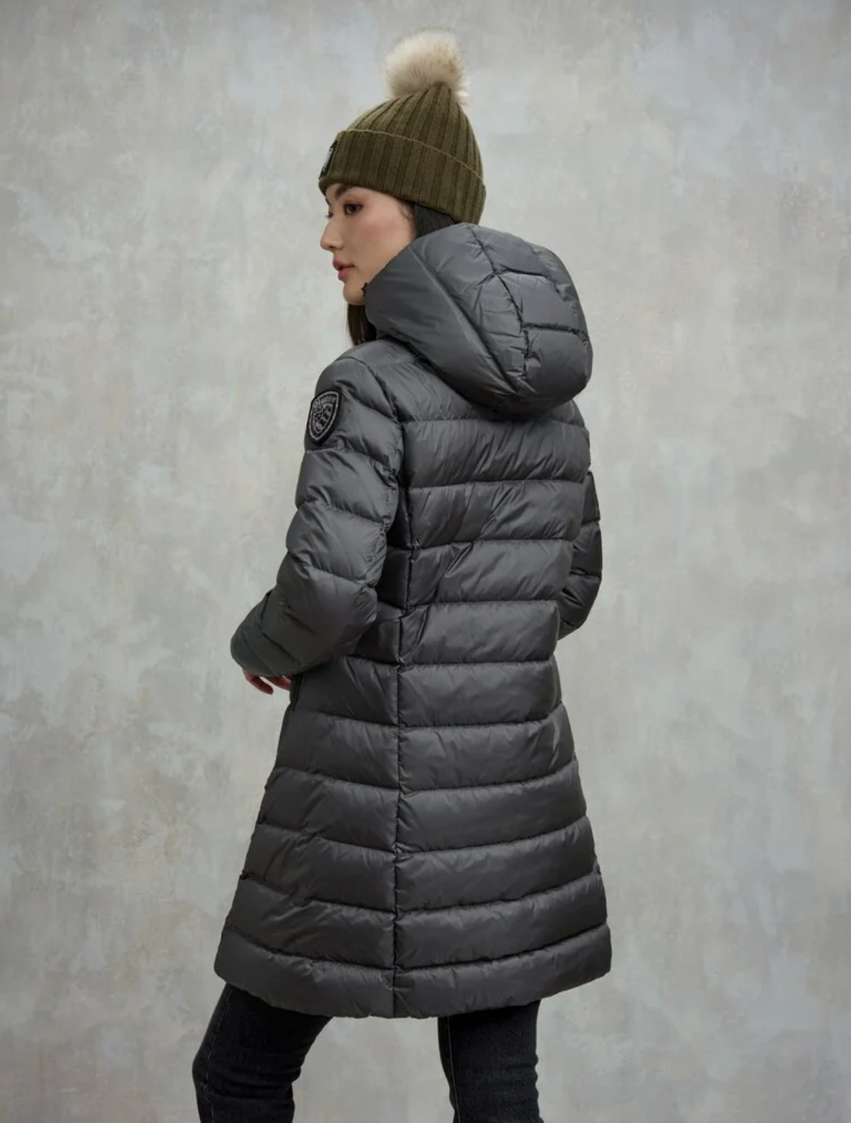 PIUMINO BLAUER USA LUNGO A RIGHE AGNES