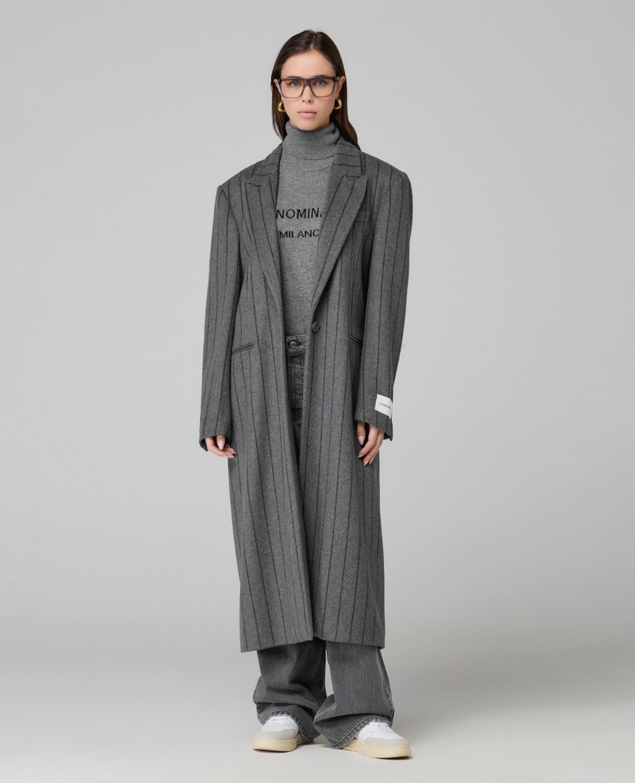 Cappotto HINNOMINATE Lungo Gessato