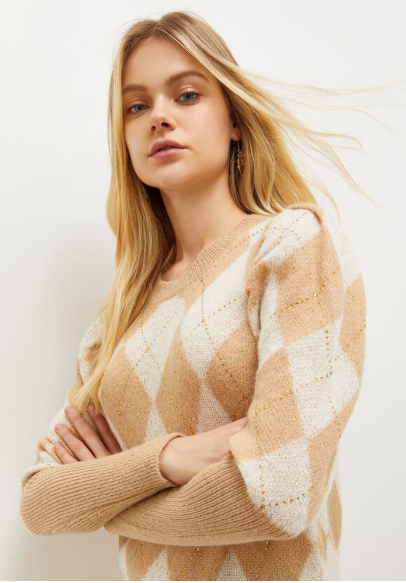 Maglia LIU JO a rombi con strass