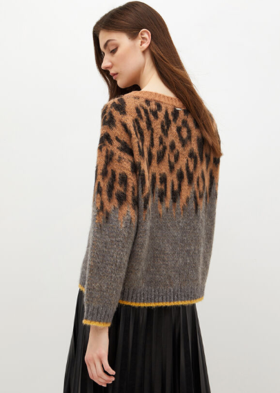 Maglia LIU JO con motivo animalier jacquard