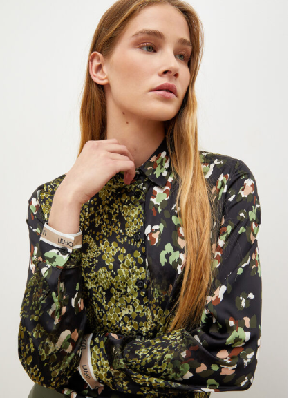 Camicia LIU JO in raso con stampa