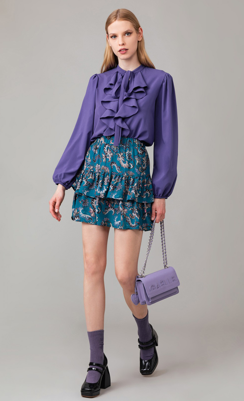 Gonna GAELLE PARIS con balze GBDP13379