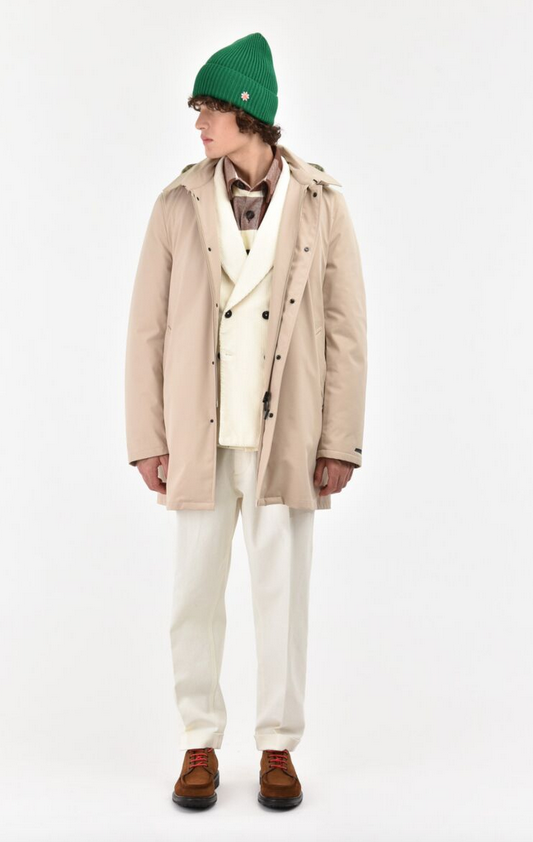 Trench MANUEL RITZ imbottito slim soft shell