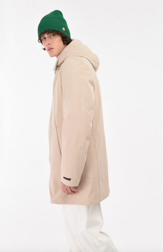 Trench MANUEL RITZ imbottito slim soft shell