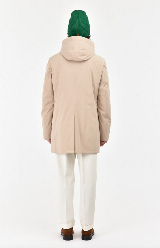 Trench MANUEL RITZ imbottito slim soft shell