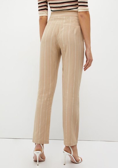 Pantaloni LIU-JO a righe in misto lino