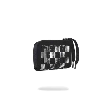 PORTAFOGLIO PICCOLO SPRAYGROUND TRINITY CHECKERED WALLET NERO