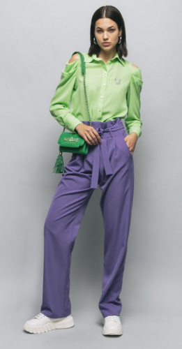 Pantalone GAELLE PARIS a caramella GBDP16040