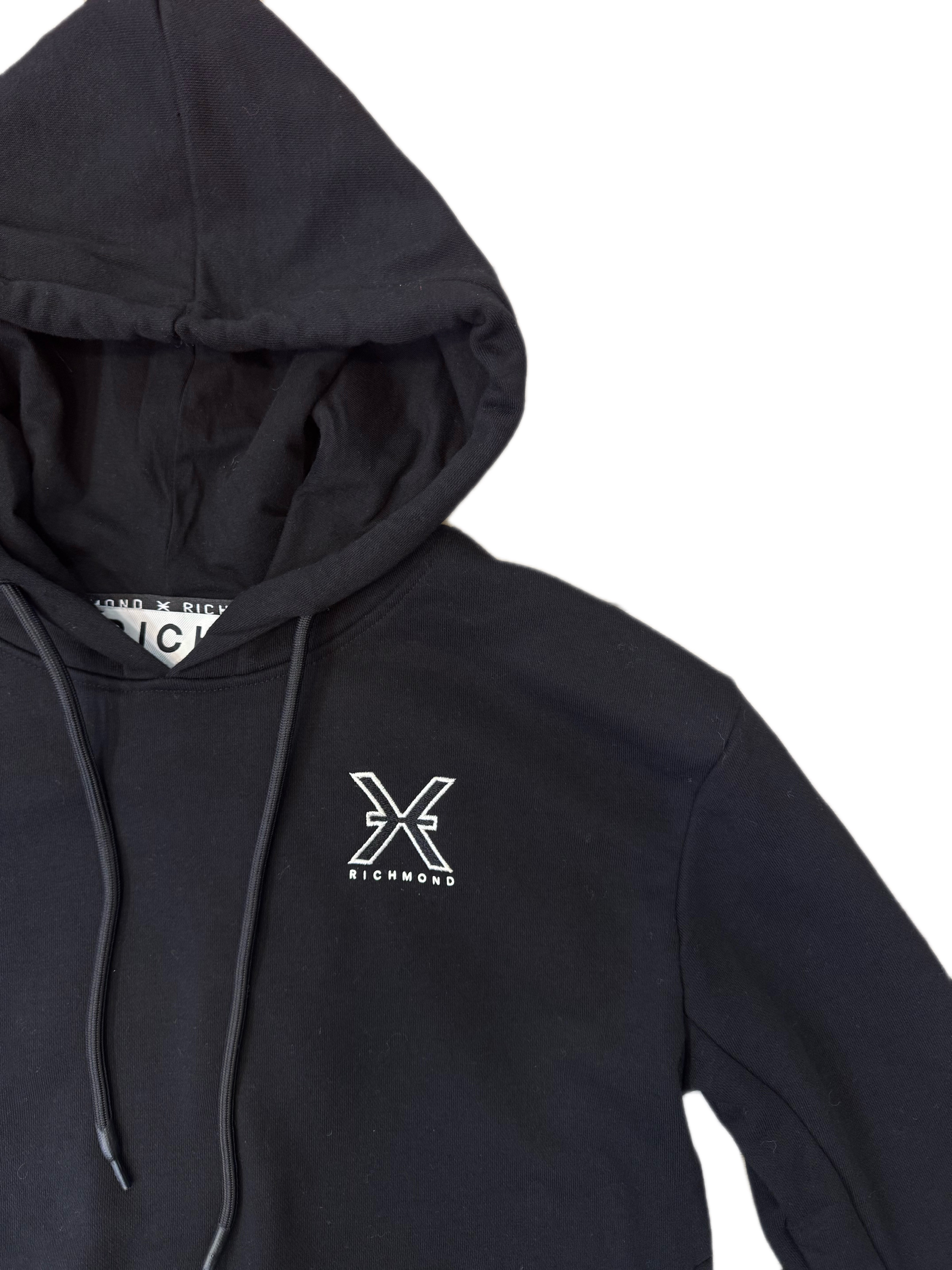 Felpa RICHMOND Con Cappuccio e Logo Ricamato