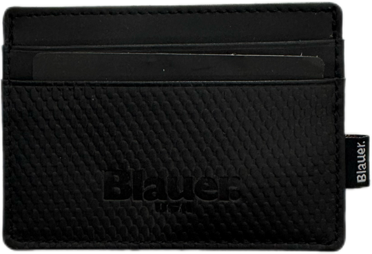 Portacarte BLAUER in pelle saffiano