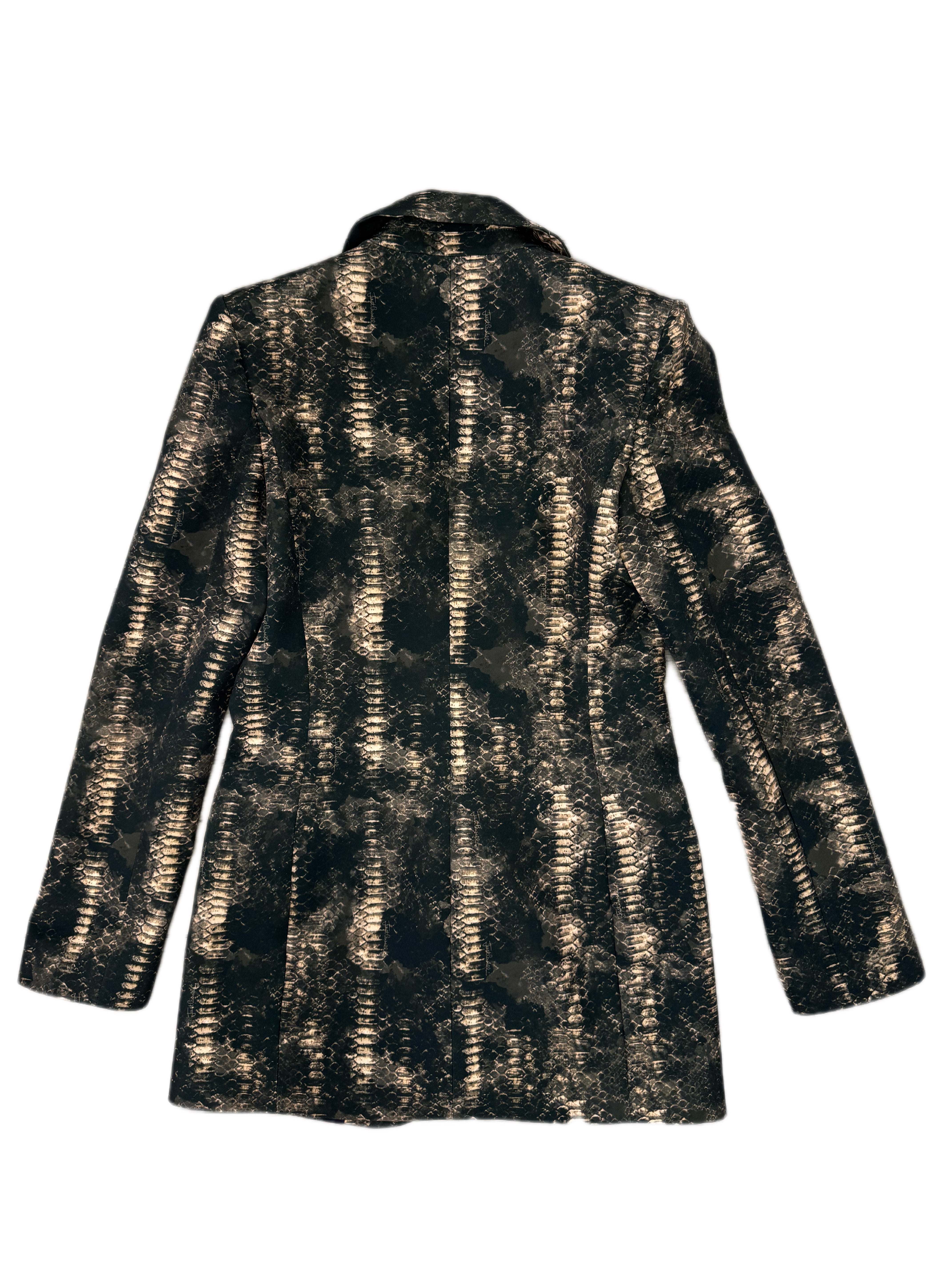 Blazer JUST CAVALLI texture allover pitonata