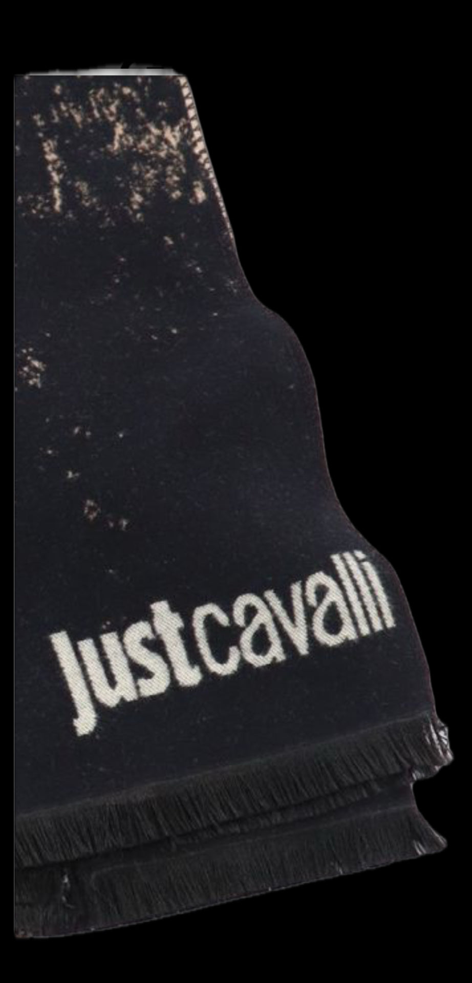 Pashmina JUST CAVALLI stampa animaliere nera