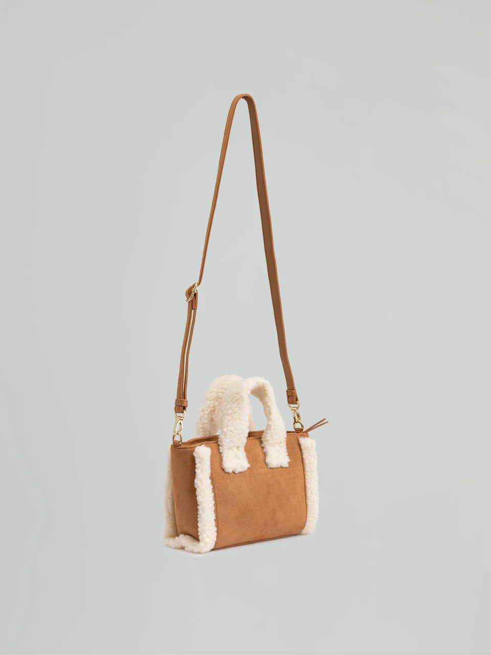 Borsa GAELLE PARIS Mini shopper montone maxilogo corsivo