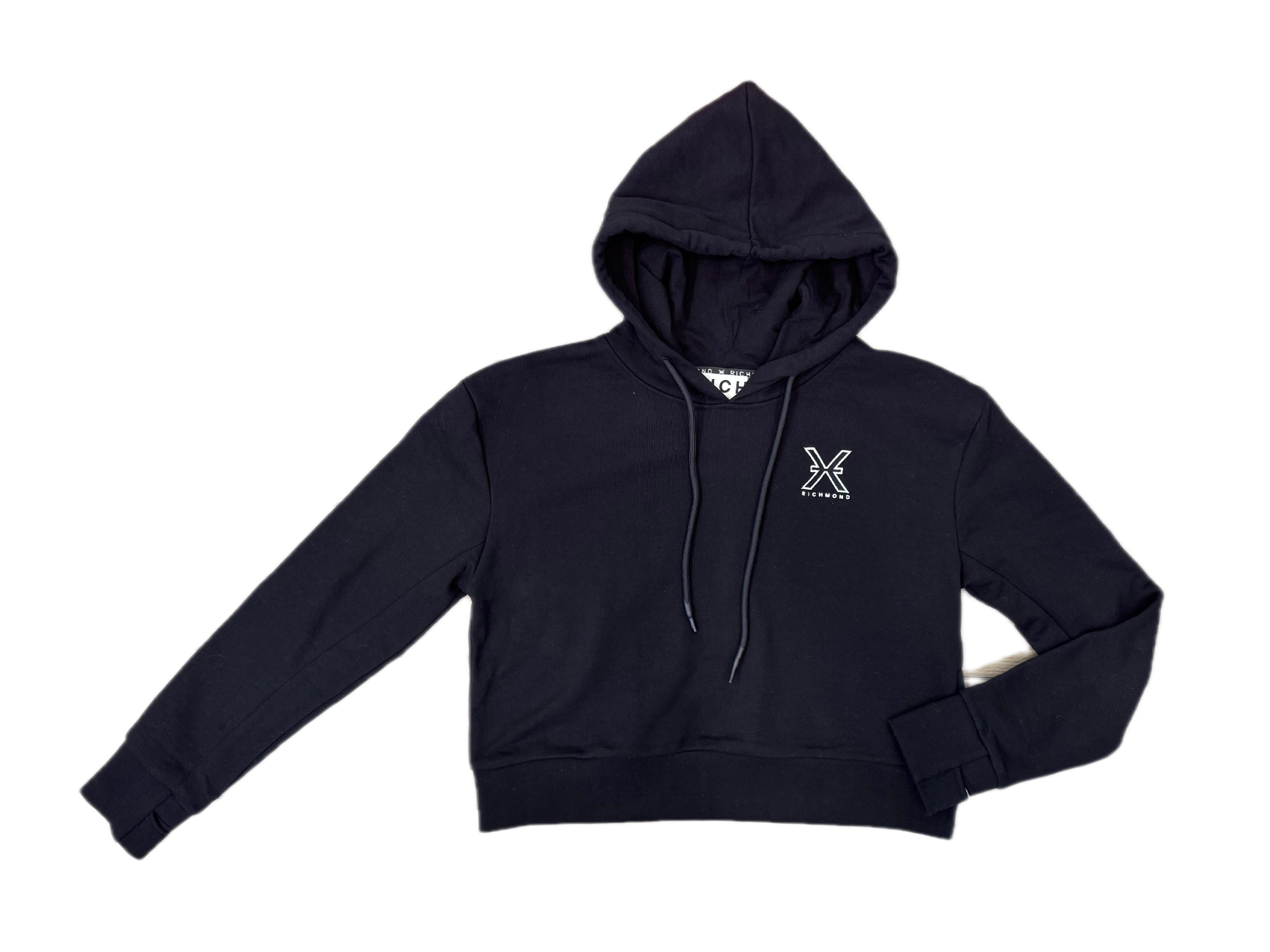 Felpa RICHMOND Con Cappuccio e Logo Ricamato