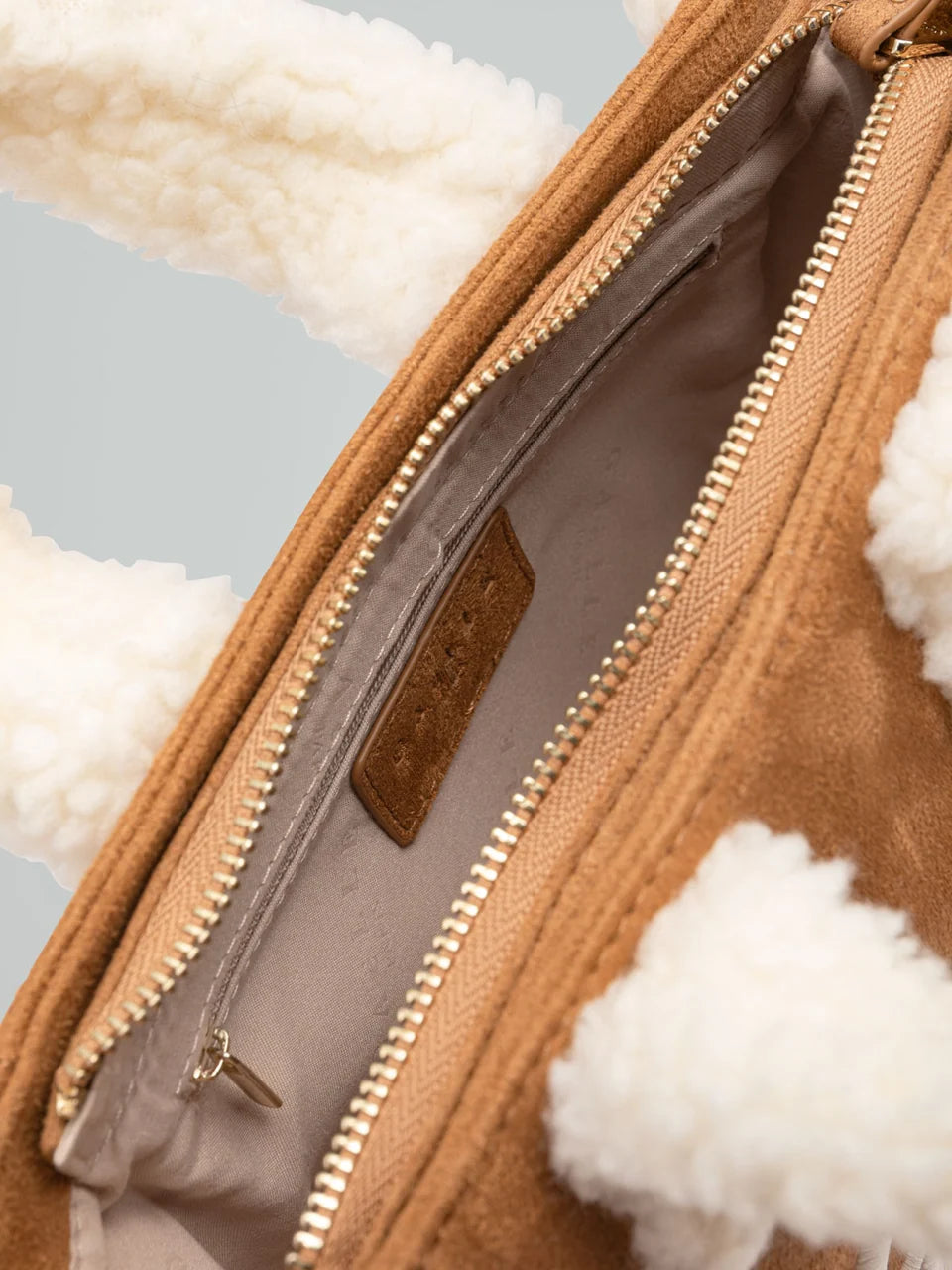 Borsa GAELLE PARIS Mini shopper montone maxilogo corsivo