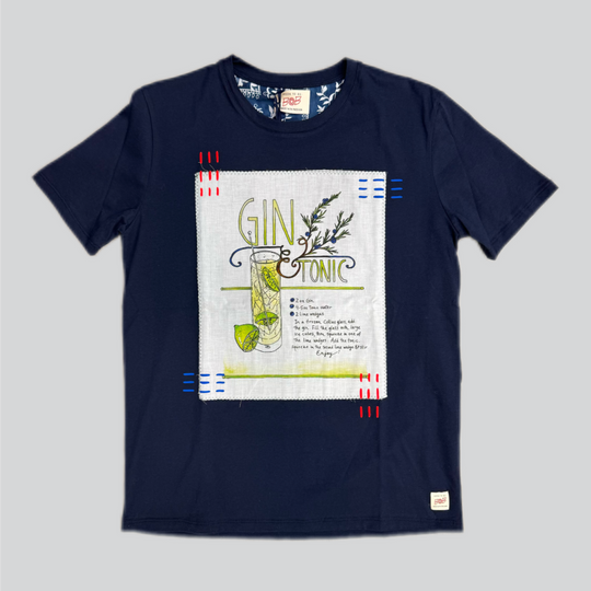 T-shirt BOB ricamata Gin Tonic