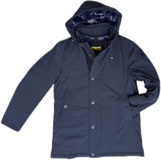 PARKA BLAUER USA CON CAPPUCCIO REMOVIBILE CHESTER