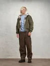BOMBER BLAUER USA  REVERSIBILE IN NYLON E PILE BEECHER