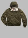 BOMBER BLAUER USA  REVERSIBILE IN NYLON E PILE BEECHER