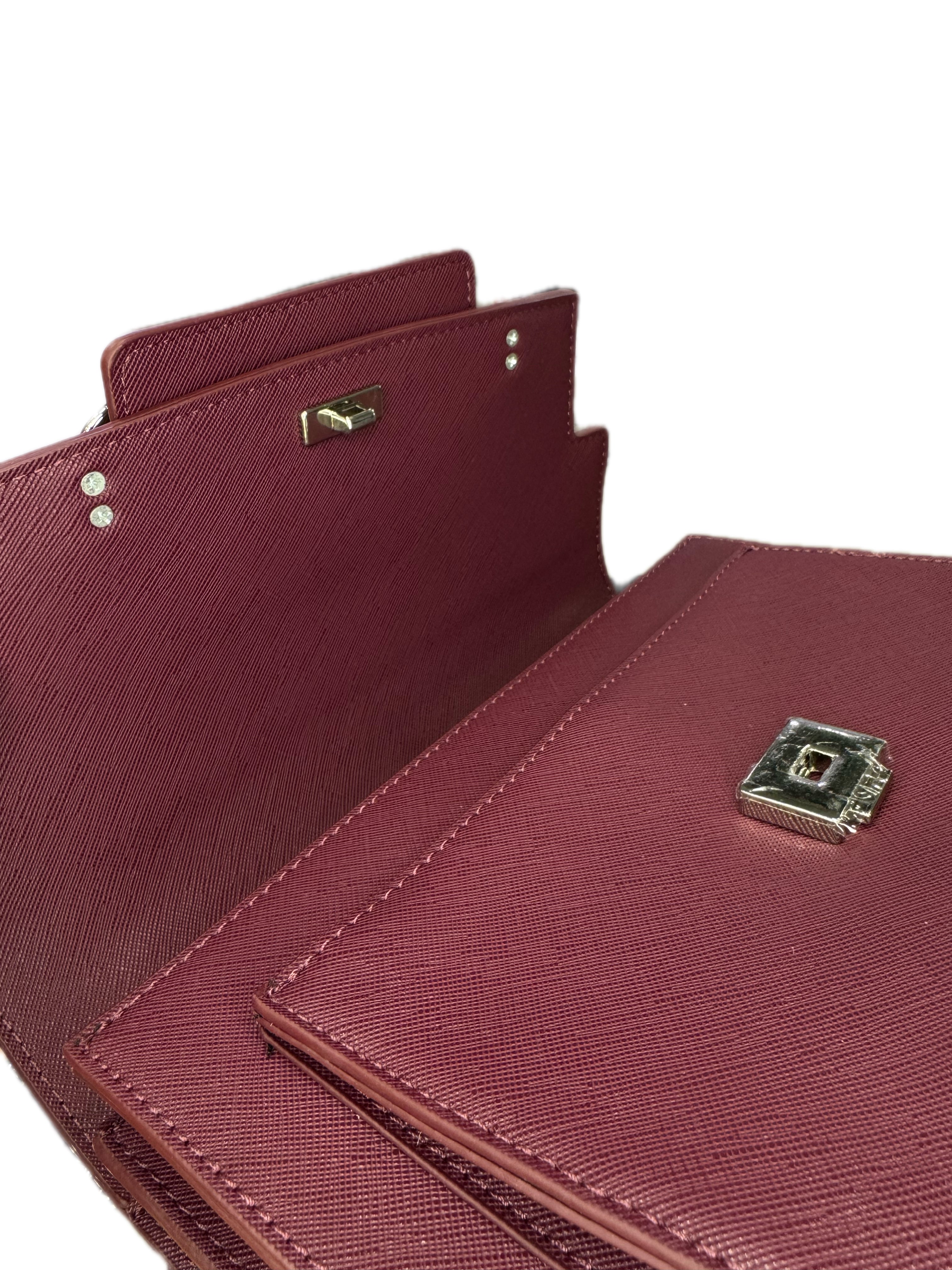 Borsa GAELLE PARIS Regular Shoulder Strap Maxi Chain Saffiano