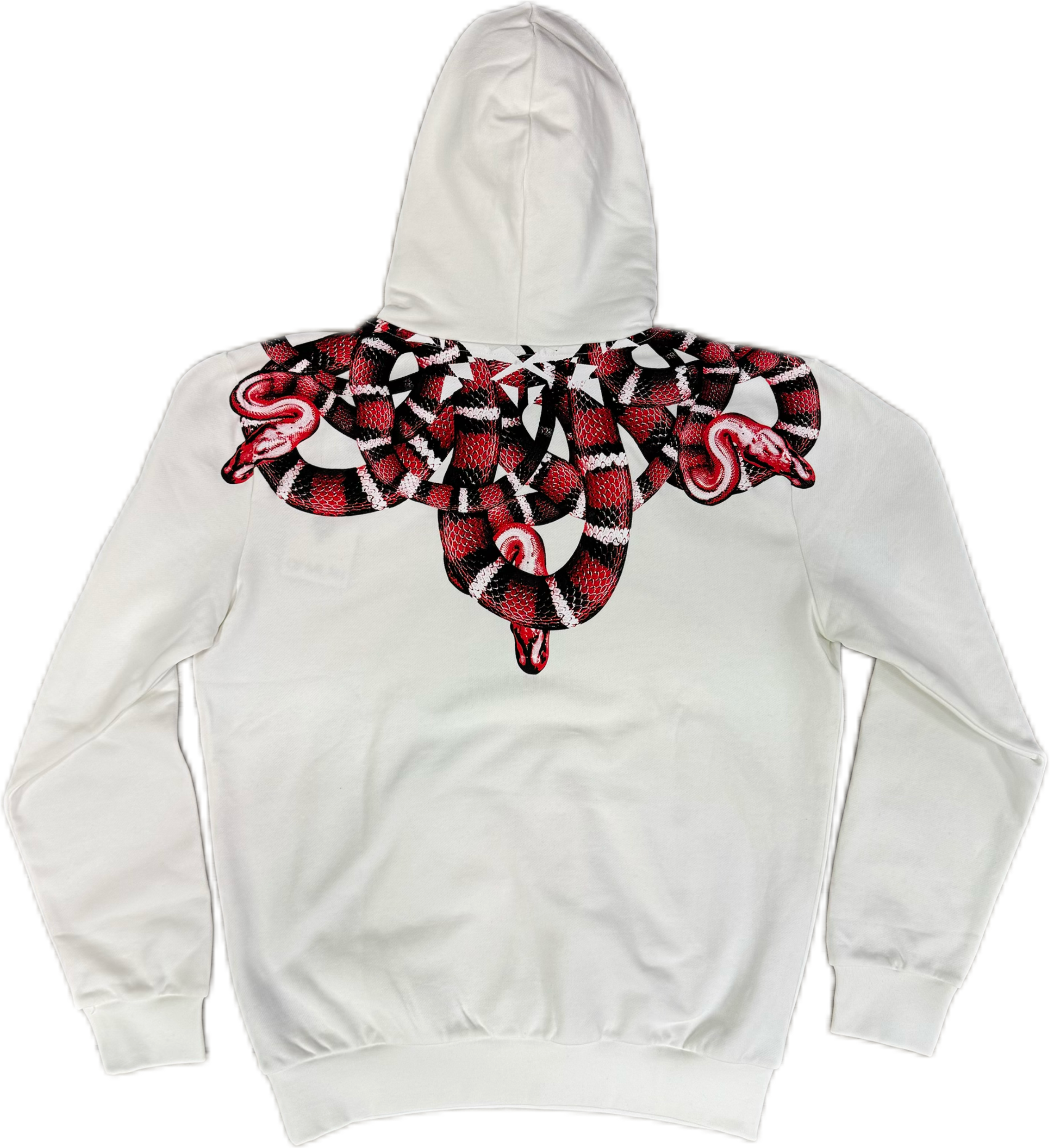 Felpa MARCELO BURLON con cappuccio e serpenti