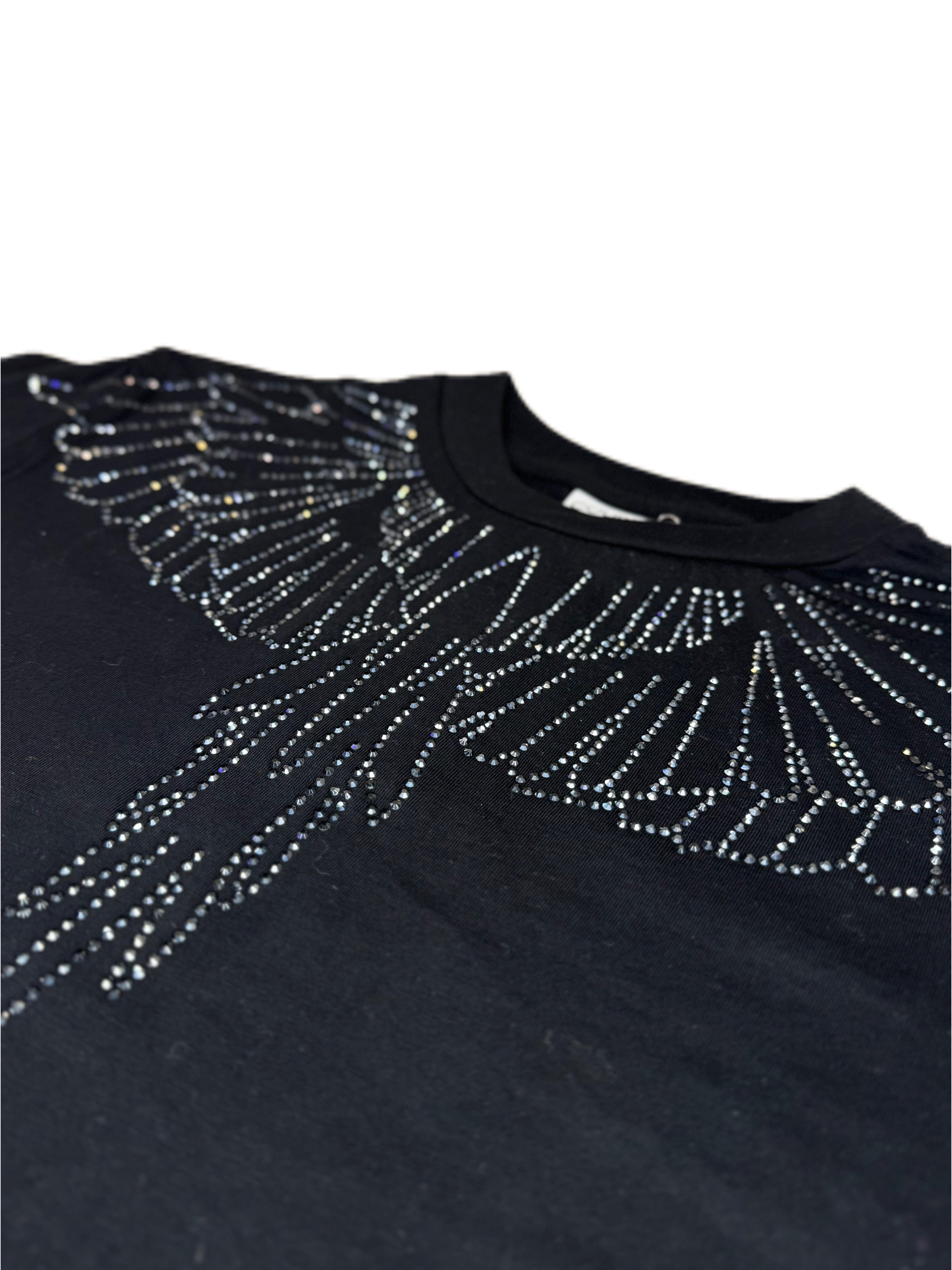T-shirt MARCELO BURLON girocollo con fenice brillantini