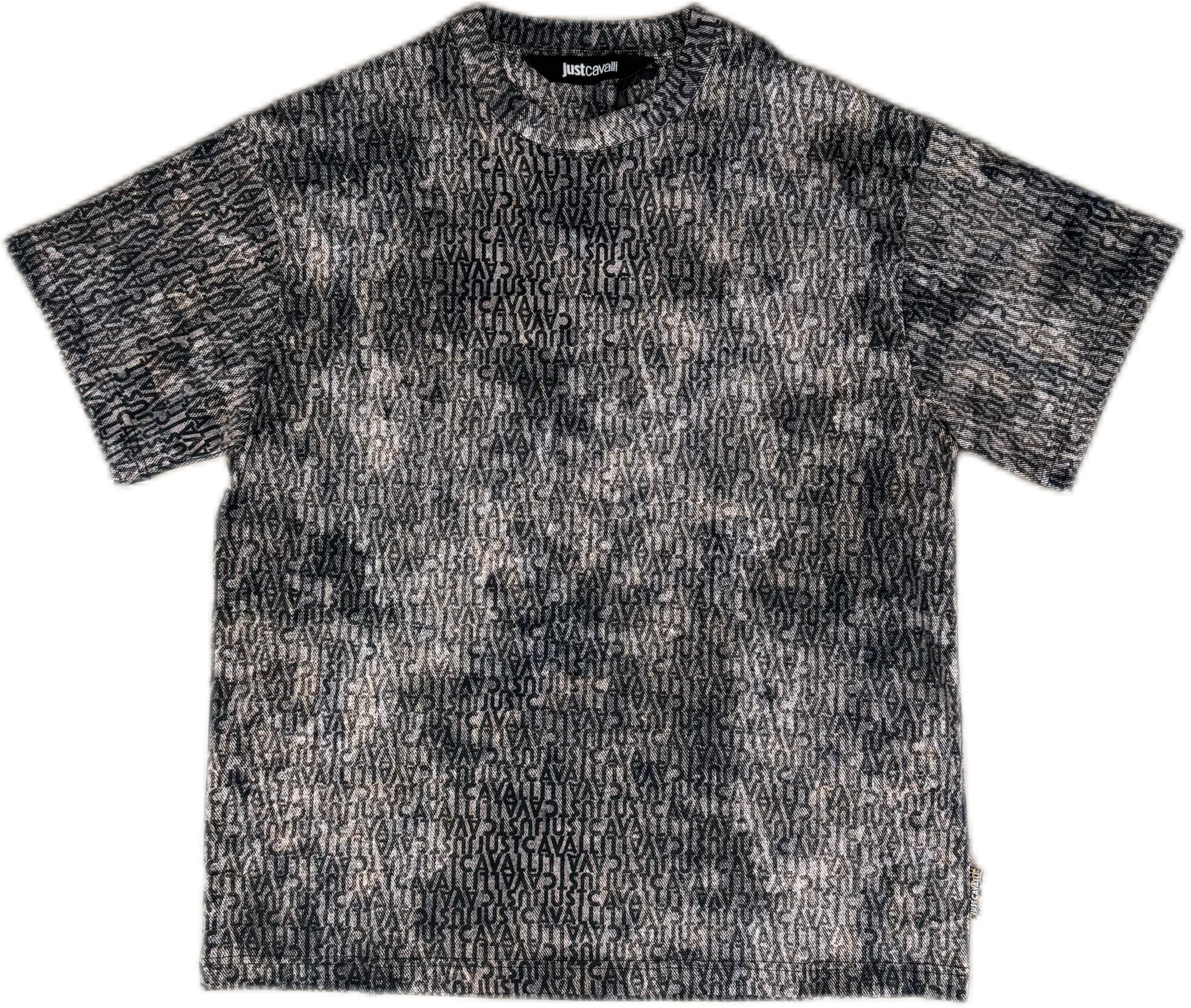 T-shirt JUST CAVALLI Stampa Logo All Over