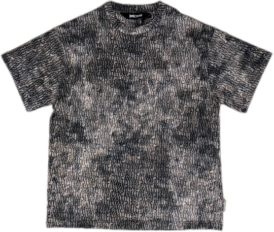 T-shirt JUST CAVALLI Stampa Logo All Over