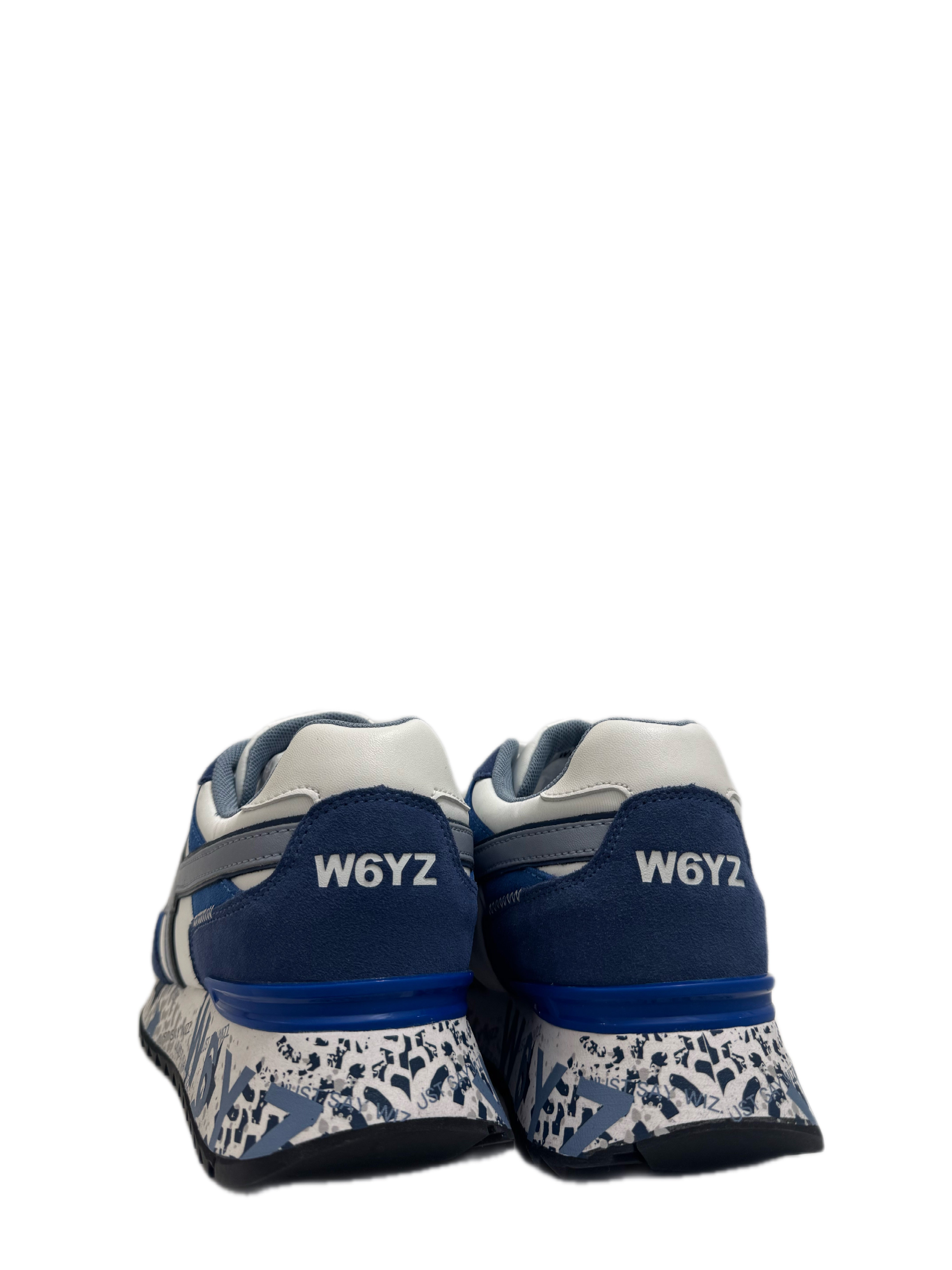 Sneaker W6YZ YAK-M - Sneakers in tessuto tecnico e suede - Blu-Celeste-Azzurro