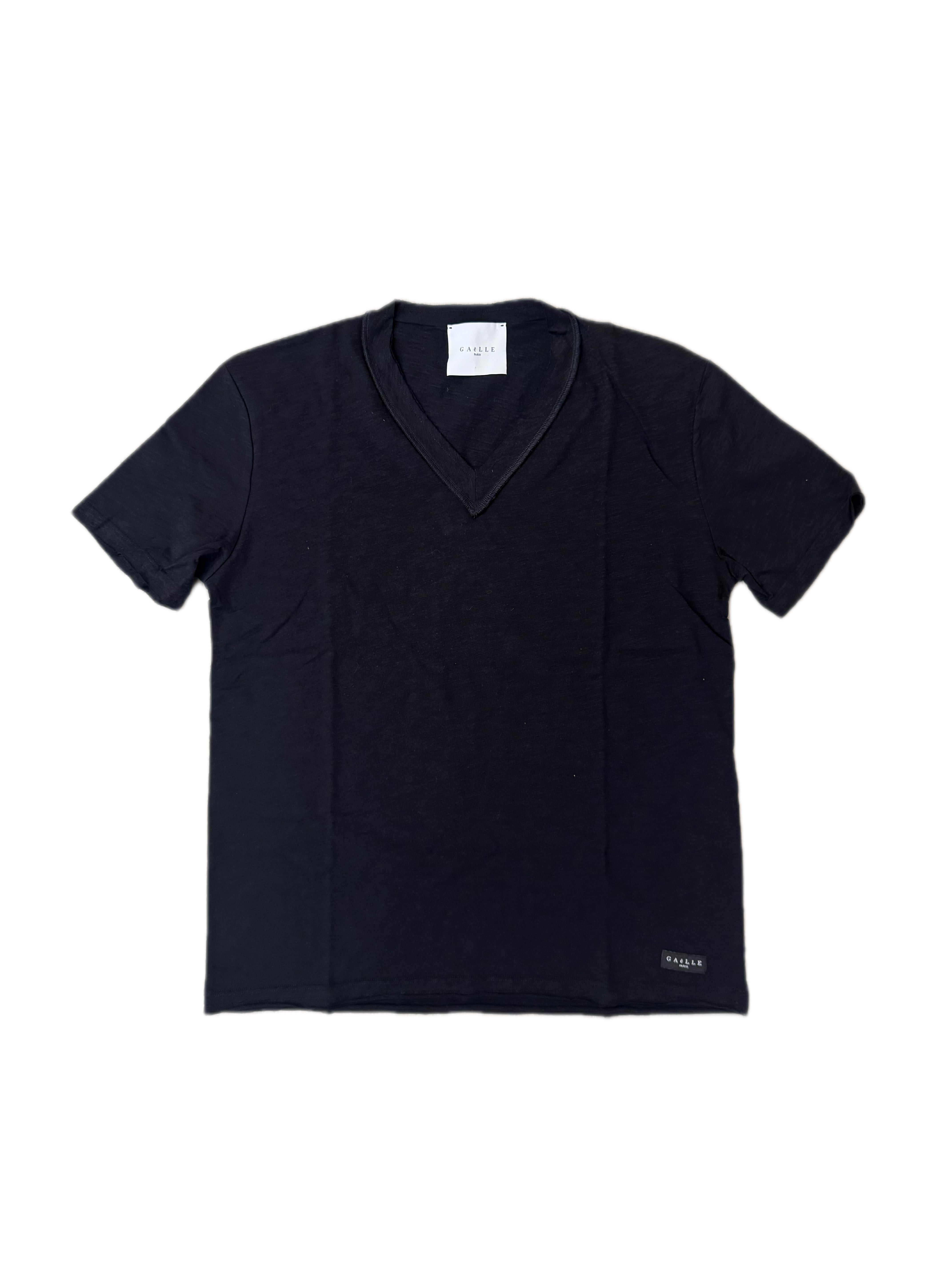 T-shirt GAELLE PARIS Collo A V In Jersey Fiammato