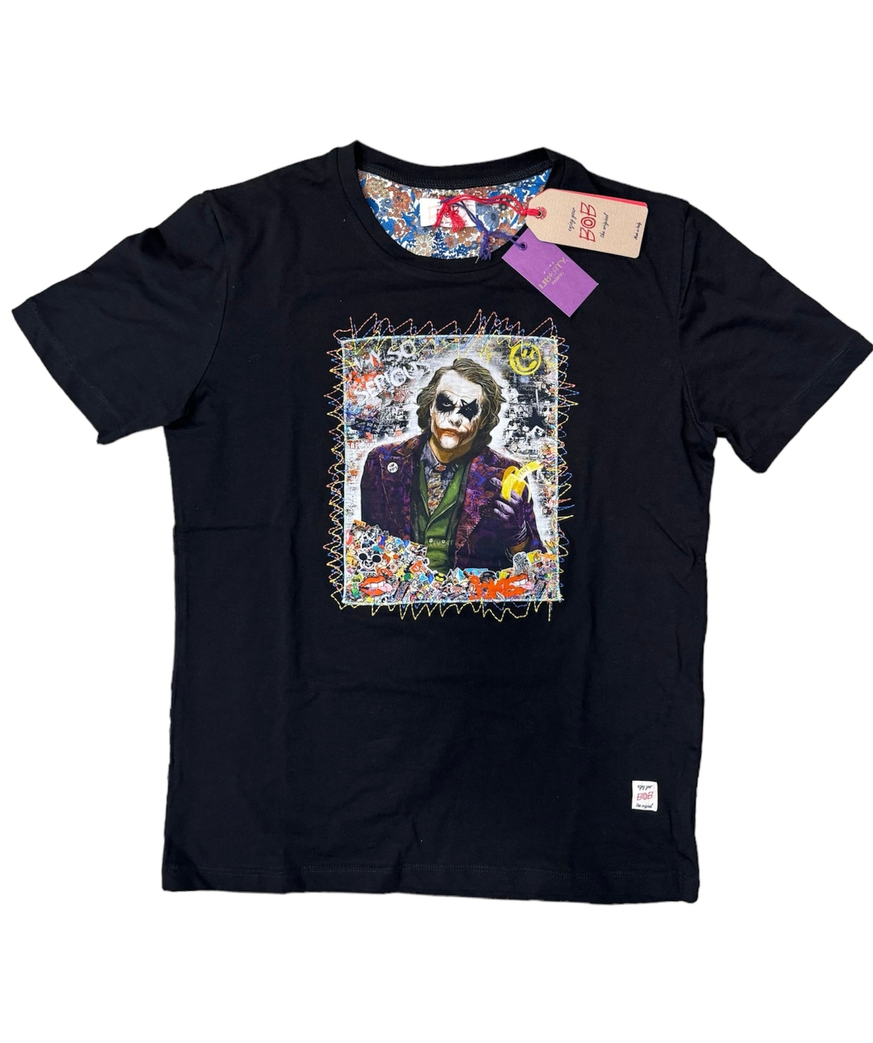 T-shirt BOB ricamata a mano