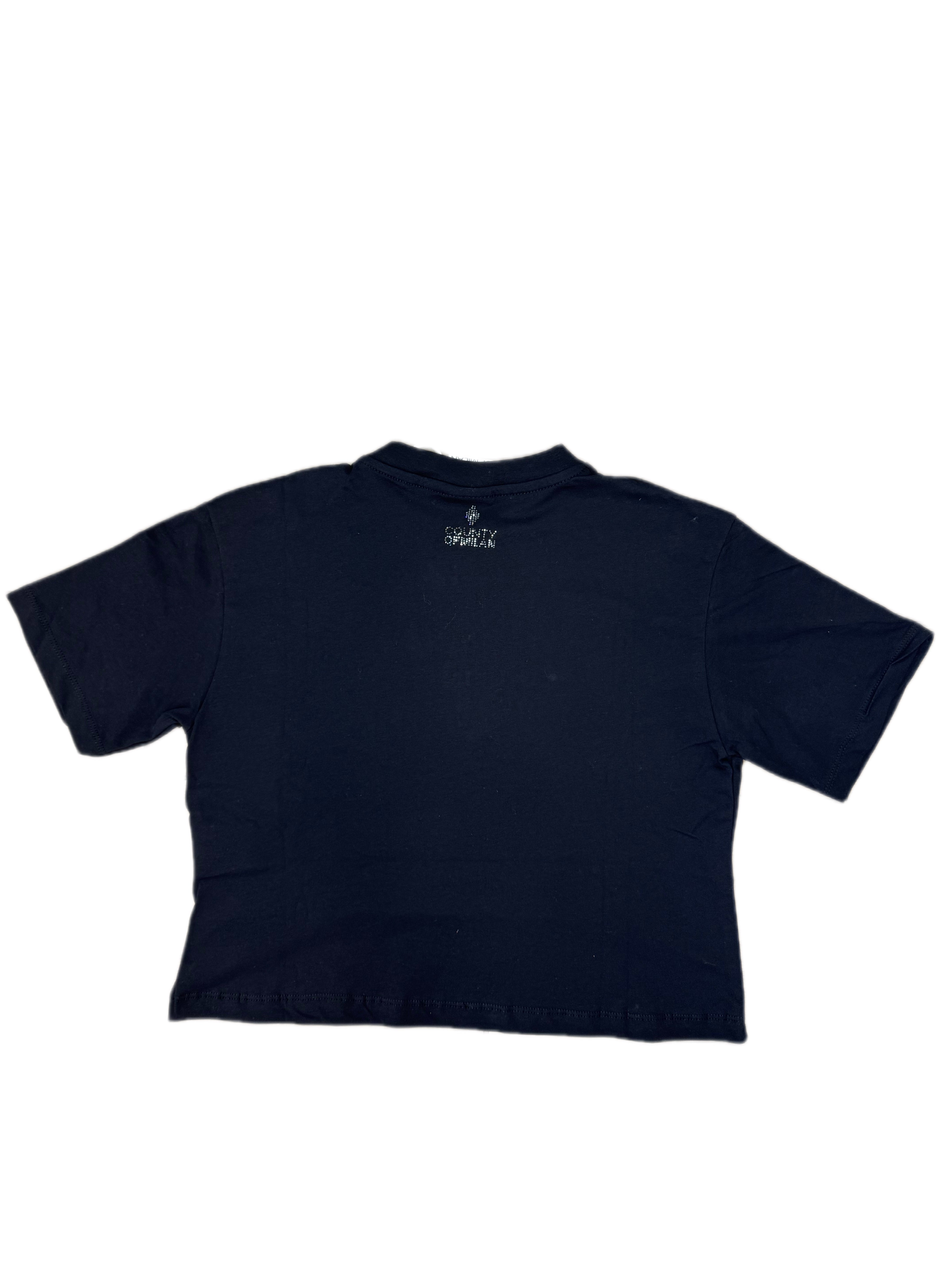 T-shirt MARCELO BURLON girocollo con fenice brillantini